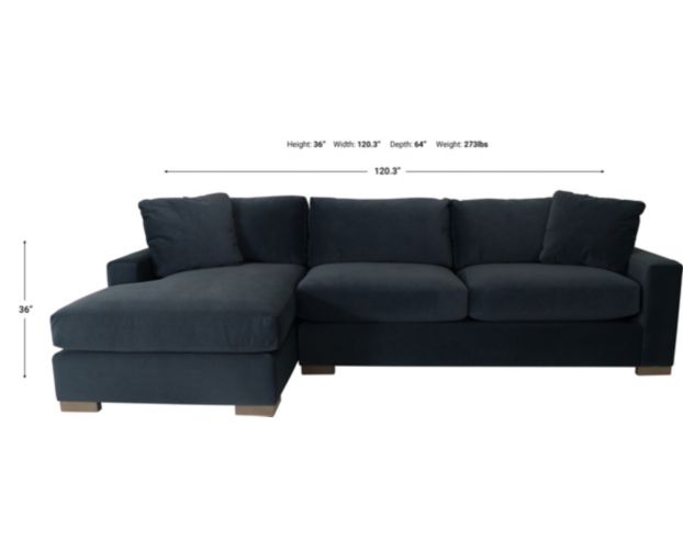 Max Home Gabrielle 2-Piece Sectional with Left Chaise large image number 6