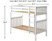 Maxwood Furniture Bristol White Twin Bunk Bed small image number 3