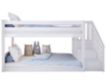 Maxwood Furniture M3 Collection Twin/Twin Bunk Bed with Staircase small image number 1
