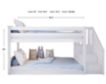 Maxwood Furniture M3 Collection Twin/Twin Bunk Bed with Staircase small image number 5