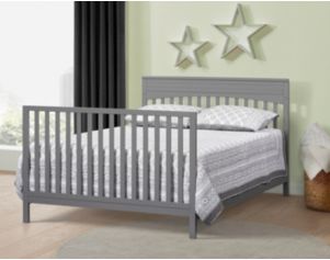 M Design Village Harper Dove Gray Full Bed Conversion Kit
