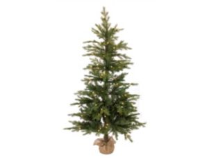 Melrose International 60" Pre-Lit Tree In Burlap 