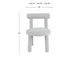 Modus Furniture International Carmel Gray Boucle Dining Chair small image number 9