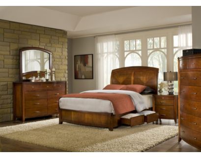 Modus Furniture Brighton 4-Piece King Storage Bedroom Set