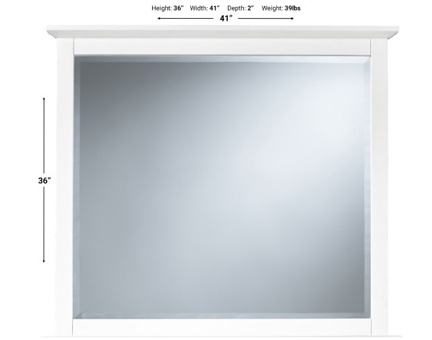 Modus Furniture Paragon White Mirror large image number 3