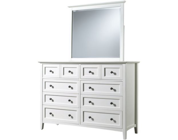 Modus Furniture Paragon White Dresser with Mirror large image number 1
