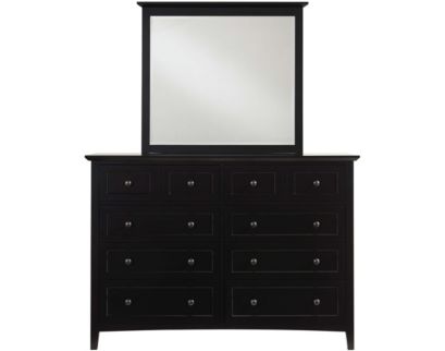 Modus Furniture Paragon Black Dresser with Mirror