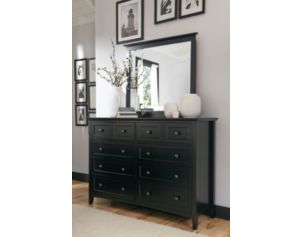 Modus Furniture Paragon Black Dresser with Mirror