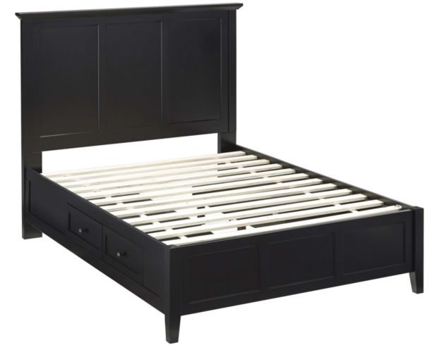 Modus Furniture Paragon Black Queen Storage Bed large image number 1