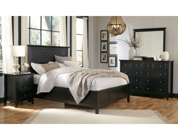 Modus Furniture Paragon Black Queen Bedroom Set large image number 1