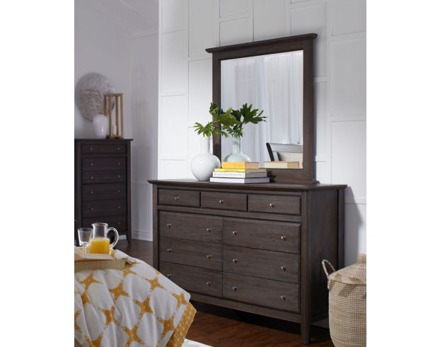 Modus Furniture City II Gray Dresser with Mirror large image number 2