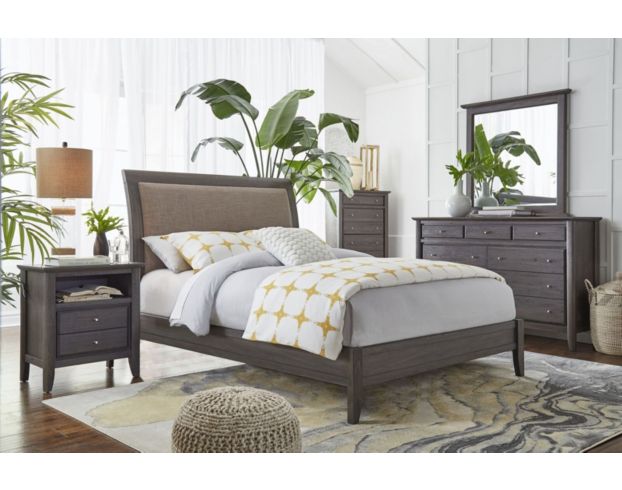 Modus Furniture City II Gray Queen Bed large image number 2