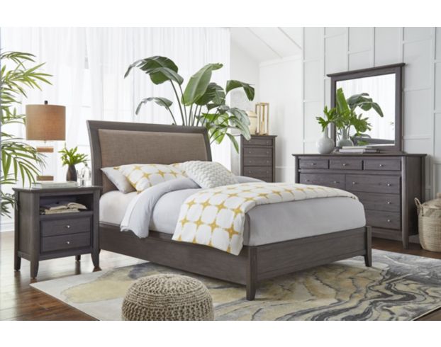 Modus Furniture City II Gray 4-Piece King Bedroom Set large image number 1