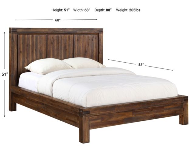 Modus Furniture Meadow Brown Queen Bed large image number 5