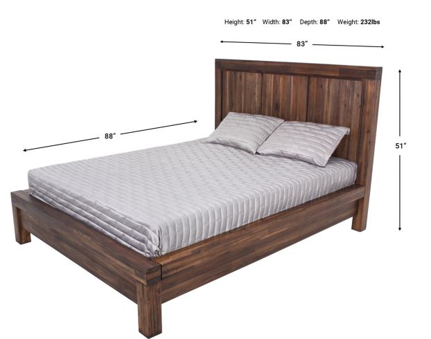 Modus Furniture Meadow Brown King Bed large image number 3