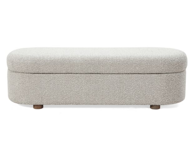 Modus Furniture Virgil Ricotta Boucle Storage Bench large image number 1