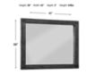 Modus Furniture Meadow Graphite Mirror small image number 3