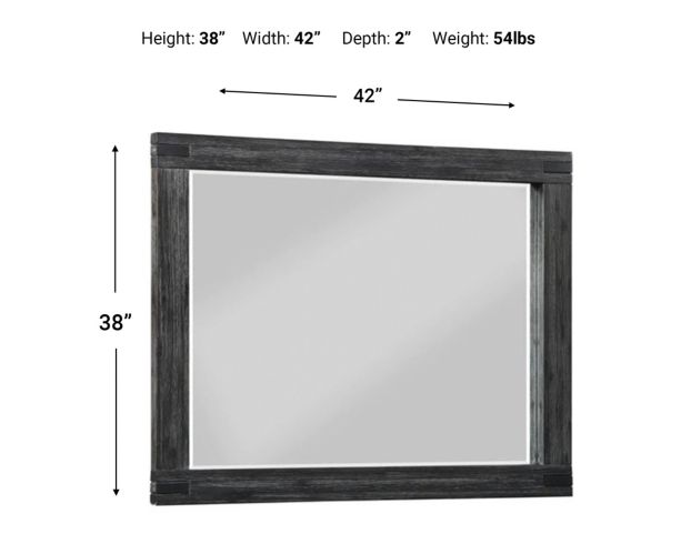 Modus Furniture Meadow Graphite Mirror large image number 3