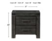 Modus Furniture Meadow Graphite Nightstand small image number 4