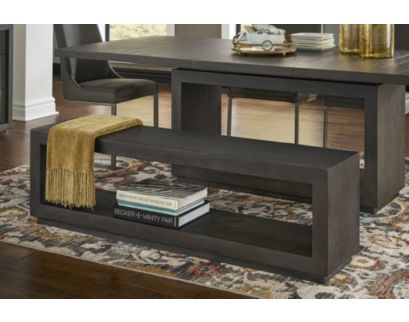 Modus Furniture Oxford Basalt Gray Dining Bench