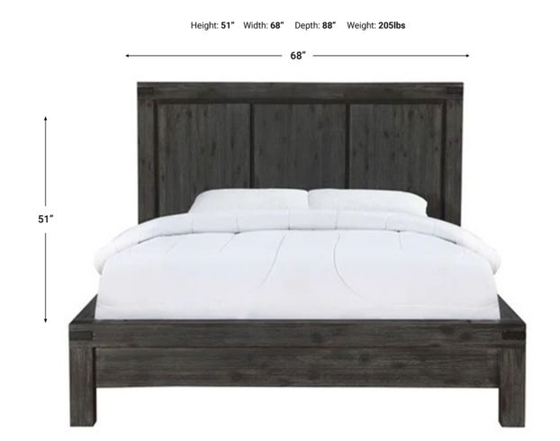 Modus Furniture Meadow Graphite Queen Bed large image number 7