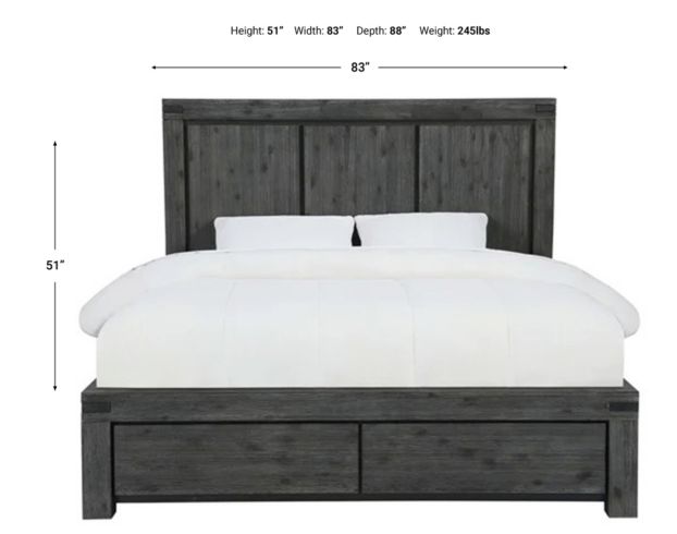 Modus Furniture Meadow Graphite King Storage Bed large image number 8