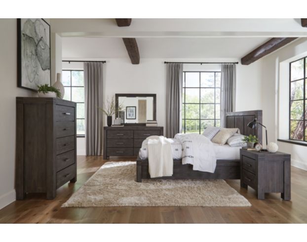 Modus Furniture Meadow Graphite Queen Bedroom Set large image number 1