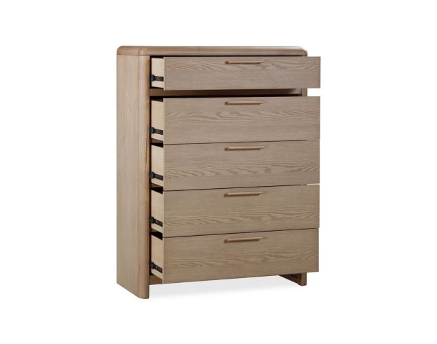 Modus Furniture Furano Ginger Ash Wood 5-Drawer Chest large image number 3