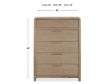 Modus Furniture Furano Ginger Ash Wood 5-Drawer Chest small image number 8