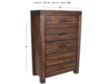 Modus Furniture Meadow Brick Brown Chest small image number 3