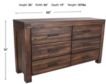 Modus Furniture Meadow Brick Brown Dresser small image number 3