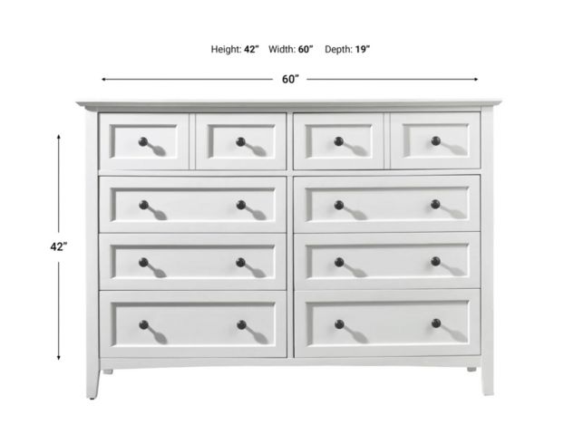 Modus Furniture Paragon White Dresser large image number 6