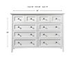 Modus Furniture Paragon White Dresser small image number 6