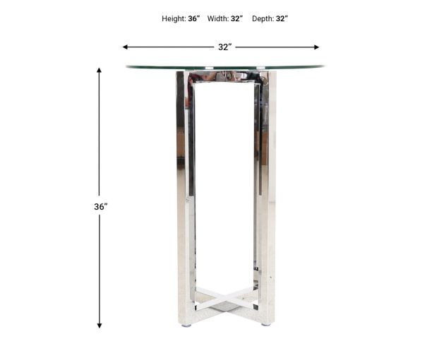 Modus Furniture Amalfi Glass Bar Table Homemakers 0304