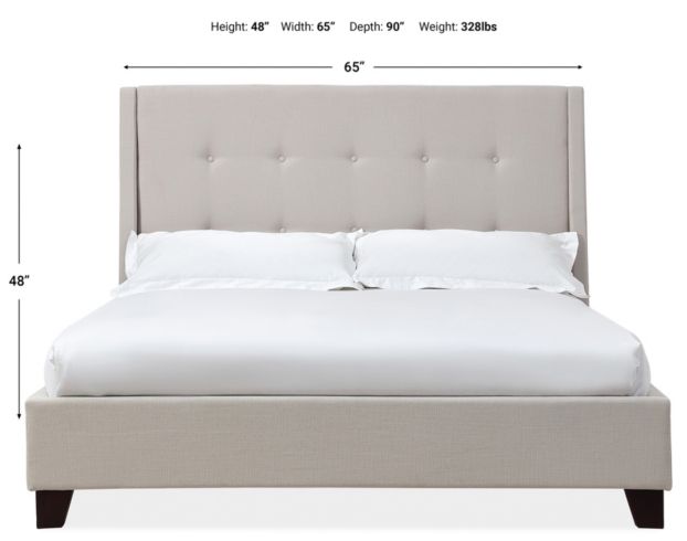 Modus Furniture Madera Beige Queen Bed large image number 6