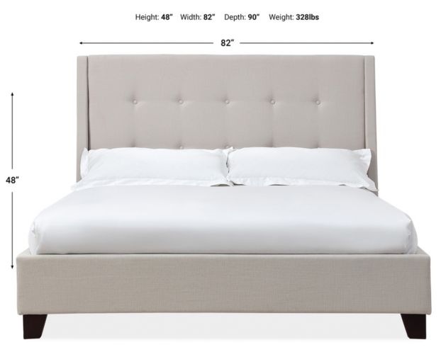 Modus Furniture Madera Beige King Bed large image number 6