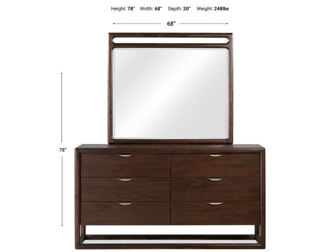 Modus Furniture Sol Dresser with Mirror large image number 4