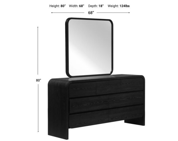 Modus Furniture Elora Dresser with Mirror large image number 2