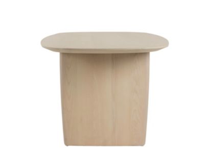 Modus Furniture Liv White Sand Oval Dining Table