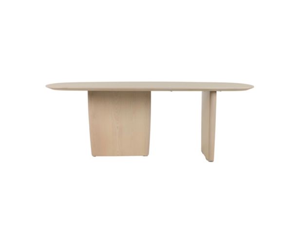 Modus Furniture Liv White Sand Oval Dining Table large image number 3