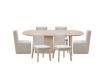 Modus Furniture Liv White Sand 7-Piece Dining Set small image number 1