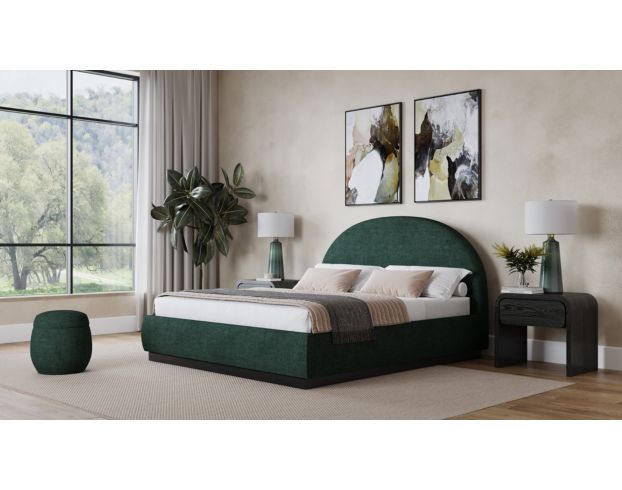 Modus Furniture Flex Emerald Chenille Queen Bed large image number 5