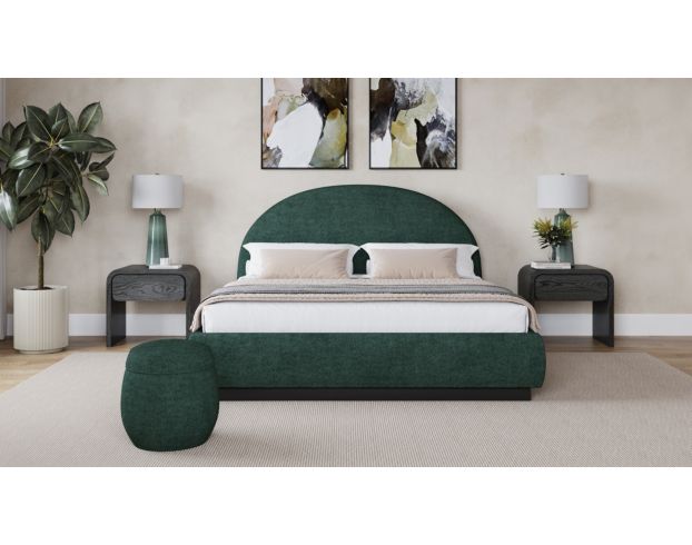 Modus Furniture Flex Emerald Chenille Queen Bed large image number 6