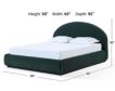 Modus Furniture Flex Emerald Chenille Queen Bed small image number 9