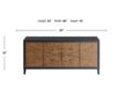 Martin Svensson Home San Tropez Black 4-Door 68-Inch Console small image number 5