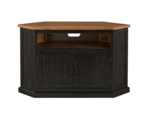 Martin Svensson Home Rustic Black 50-Inch Corner TV Stand