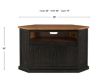 Martin Svensson Home Rustic Black 50-Inch Corner TV Stand small image number 8