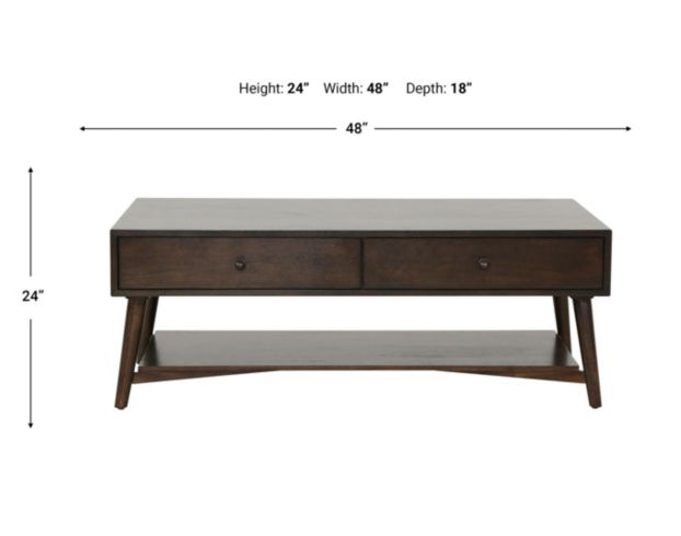 Martin Svensson Home Mid-Century Modern Walnut Coffee Table large image number 8