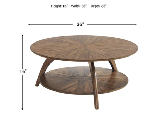 Martin Svensson Home LAX Round Nutmeg Coffee Table large image number 5