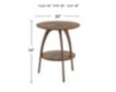 Martin Svensson Home LAX Round Nutmeg End Table small image number 5